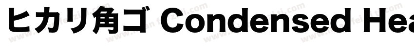 ヒカリ角ゴ Condensed Heavy字体转换